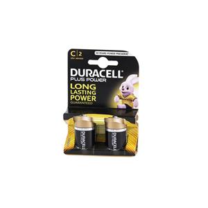 C Duracell Plus Batteries 1.5v (Pack of 2) 